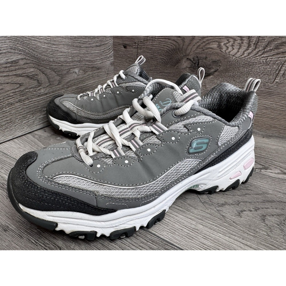Skechers D'Lites 11947 Gray Athletic Shoes Sneakers Women's Size 8.5 - Picture 2 of 13